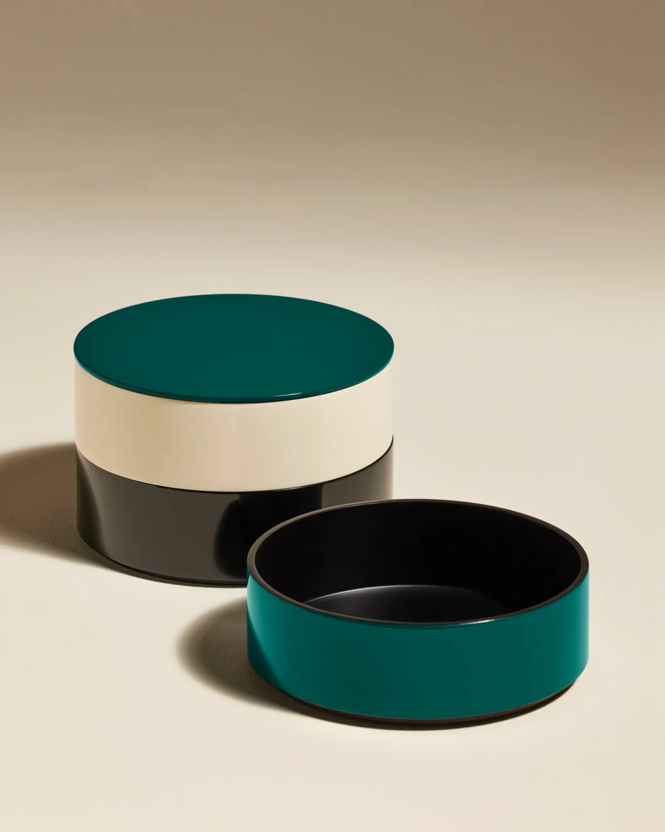 New Boite ronde à bijoux Totem - Bleu Sarah Objets & Déco
