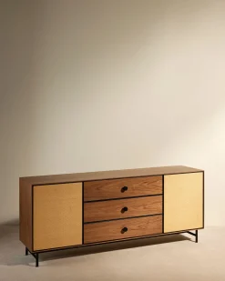 Outlet Enfilade Essence - Noyer Meubles Et Bureaux