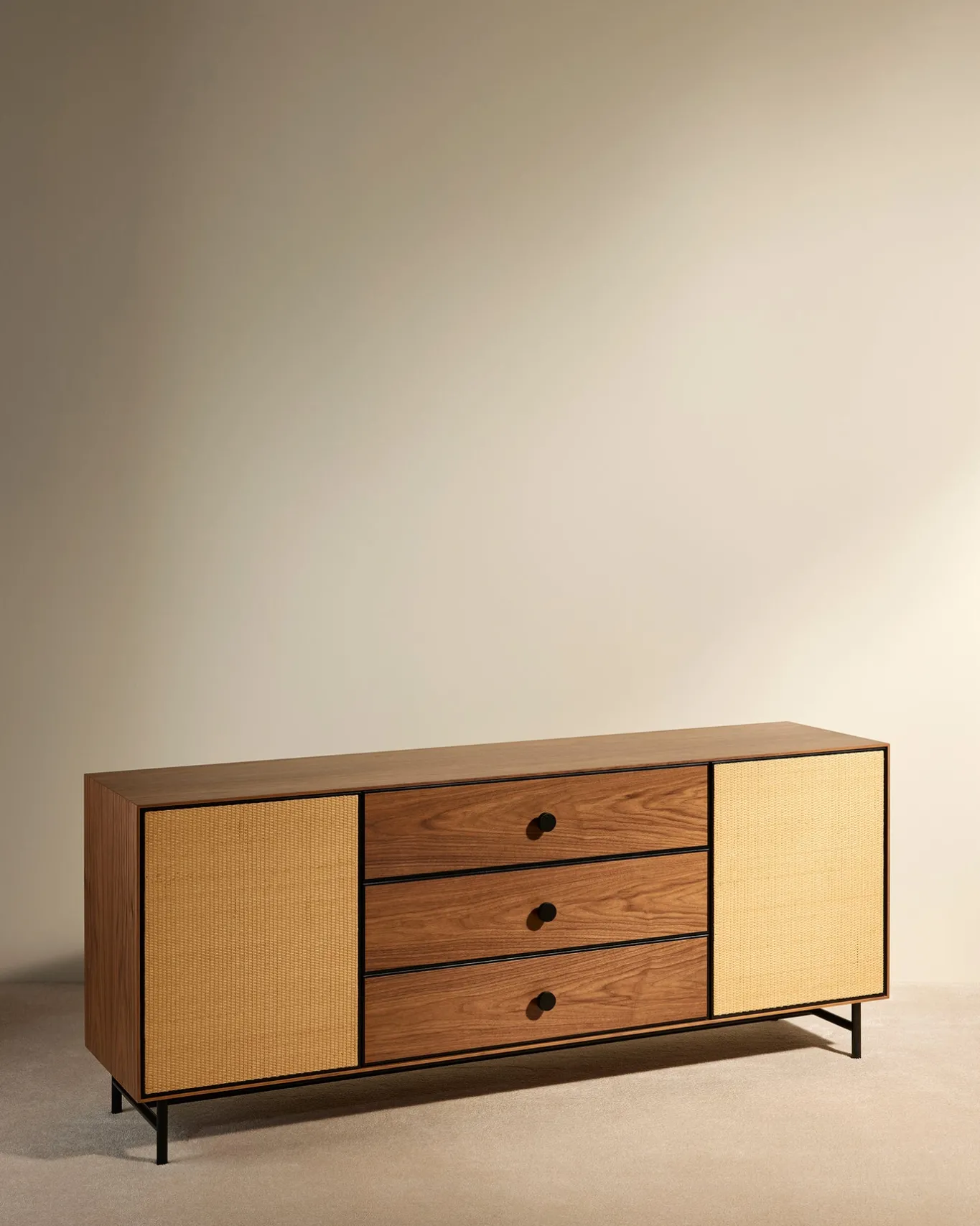 Outlet Enfilade Essence - Noyer Meubles Et Bureaux