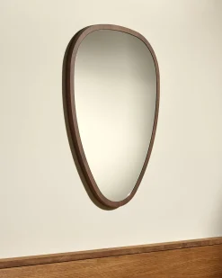 New Miroir Ovo - Noyer Miroirs