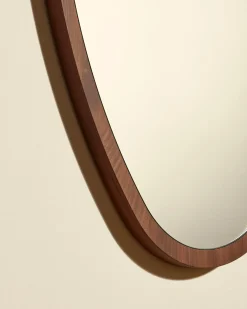 New Miroir Ovo - Noyer Miroirs