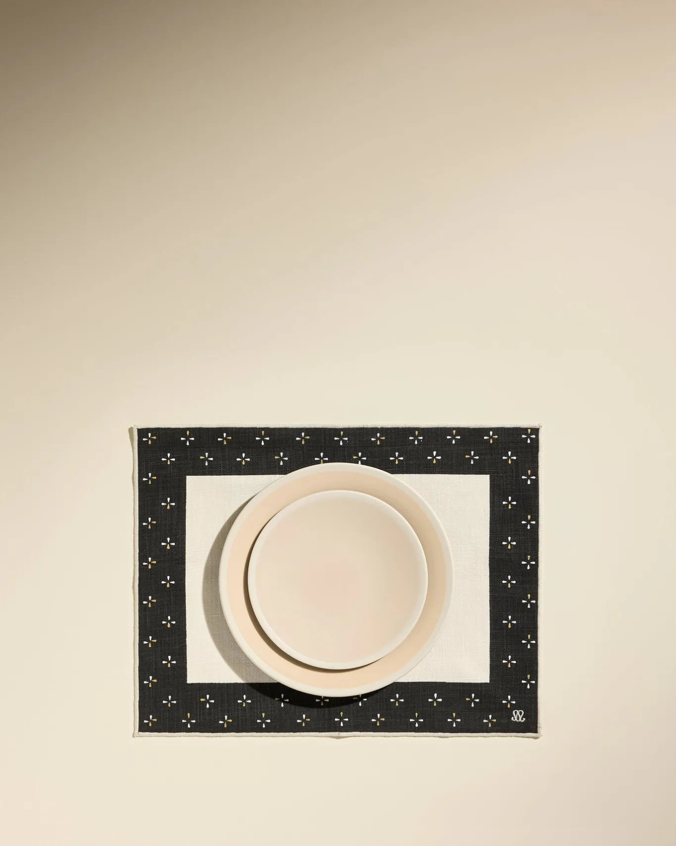 Outlet Set de table Murmure - Noir Linge De Table