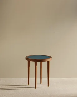 Outlet Table basse ronde Puzzle - Bleu Sarah Tables Basses|Tables D'Appoint Et Chevets