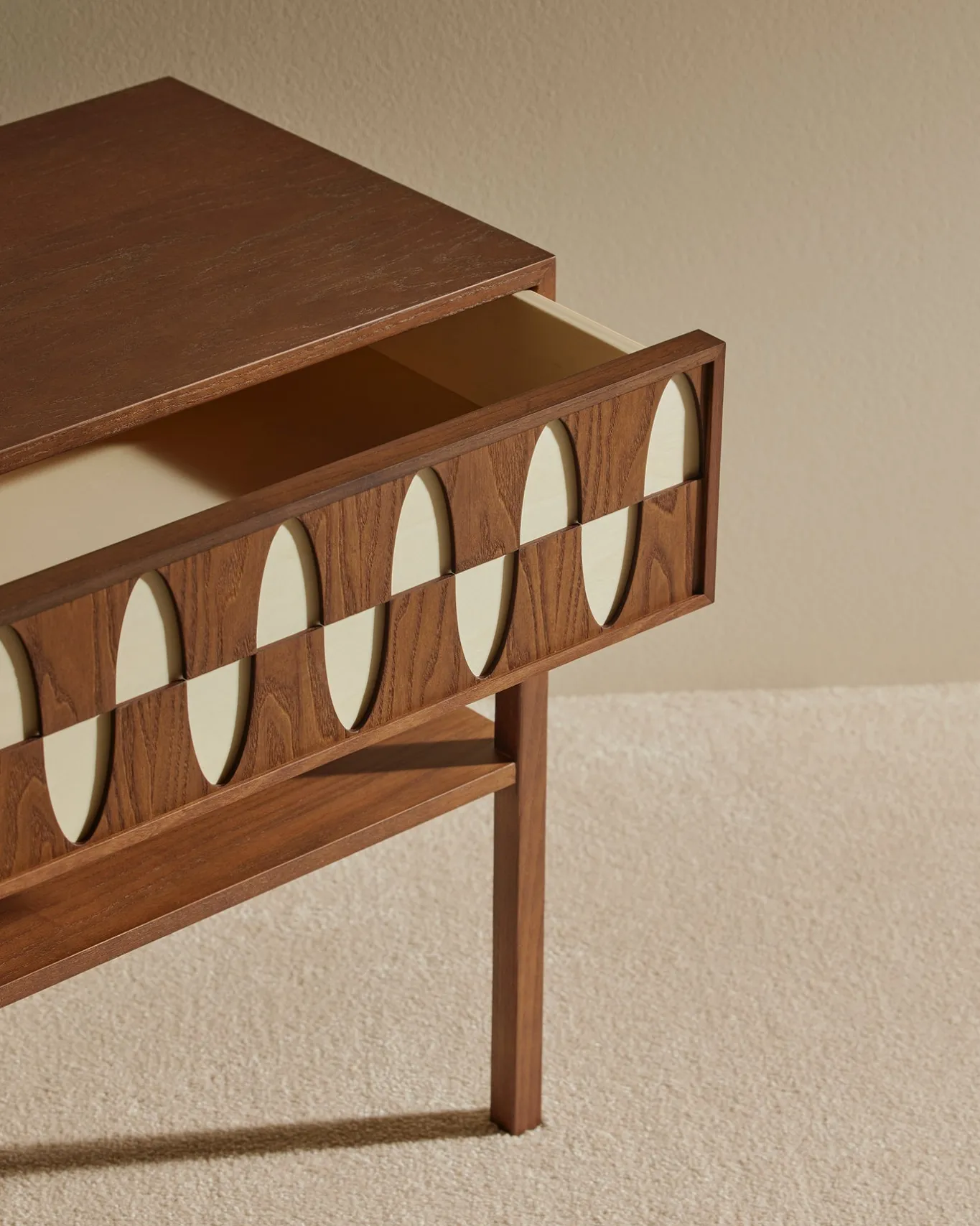 Best Table de chevet Ecailles - Noyer Tables D'Appoint Et Chevets
