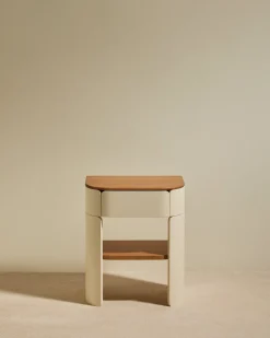 Outlet Table de chevet Equilibre - Ecru Tables D'Appoint Et Chevets