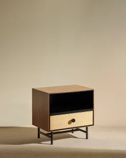 Best Table de chevet Essence - Noyer Tables D'Appoint Et Chevets