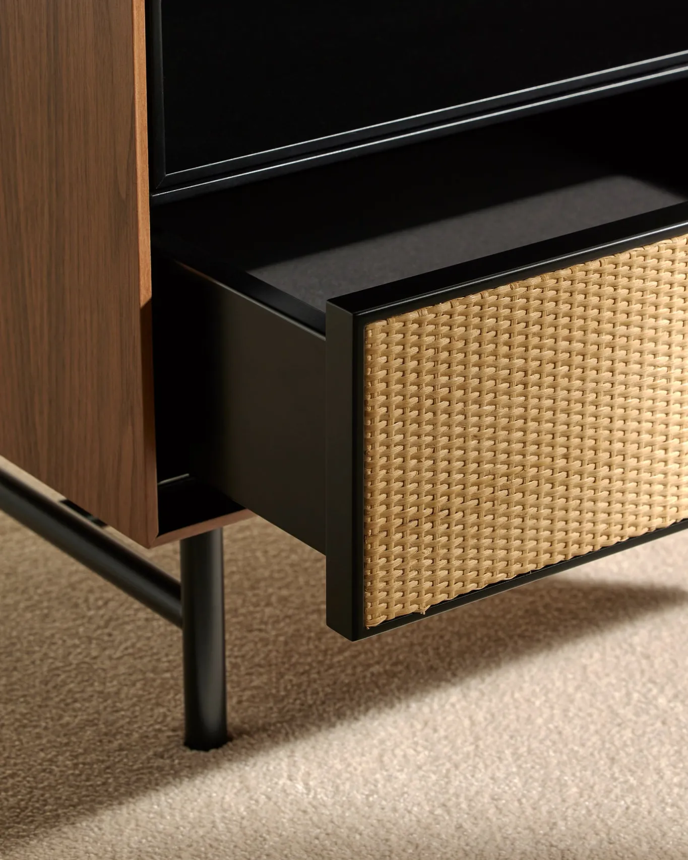 Best Table de chevet Essence - Noyer Tables D'Appoint Et Chevets