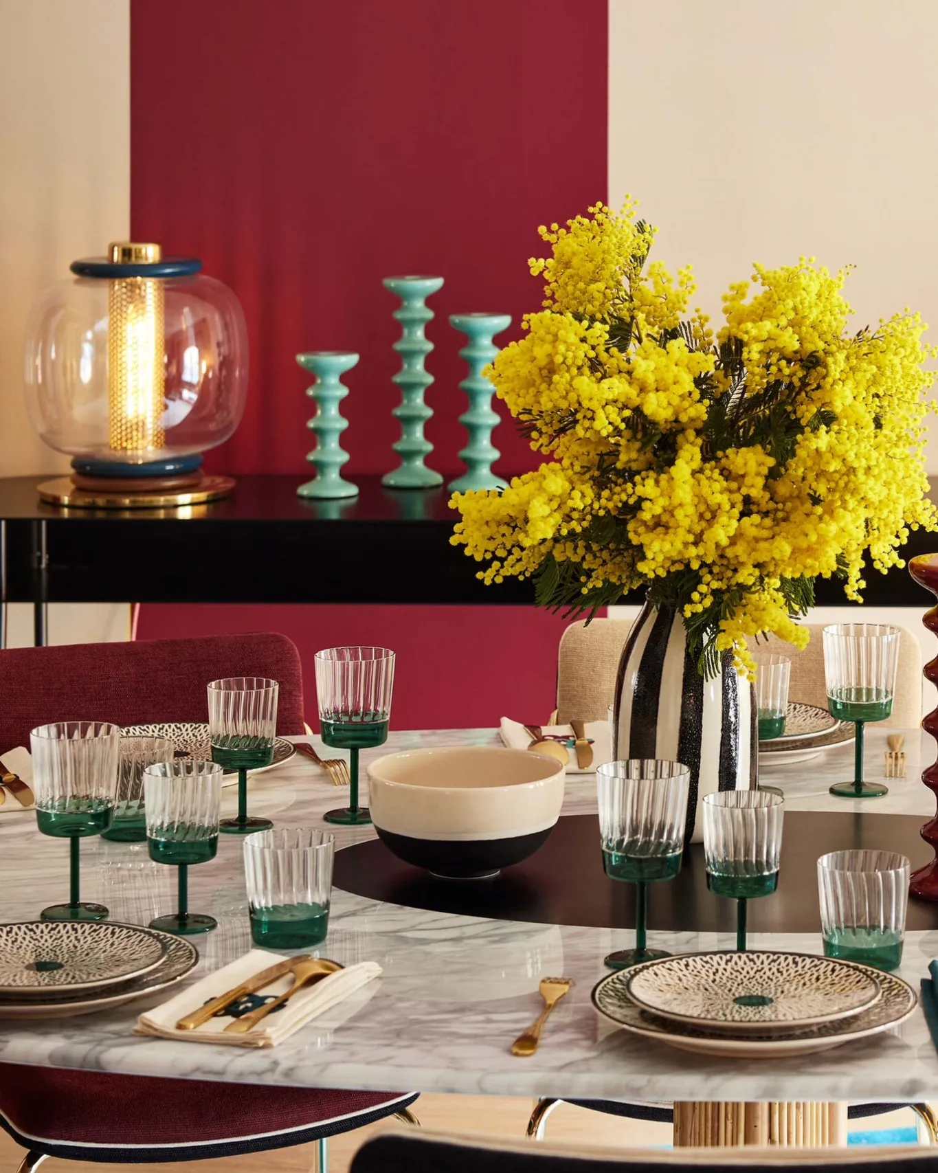 Hot Table ronde Riviera Marbre Tables Hautes